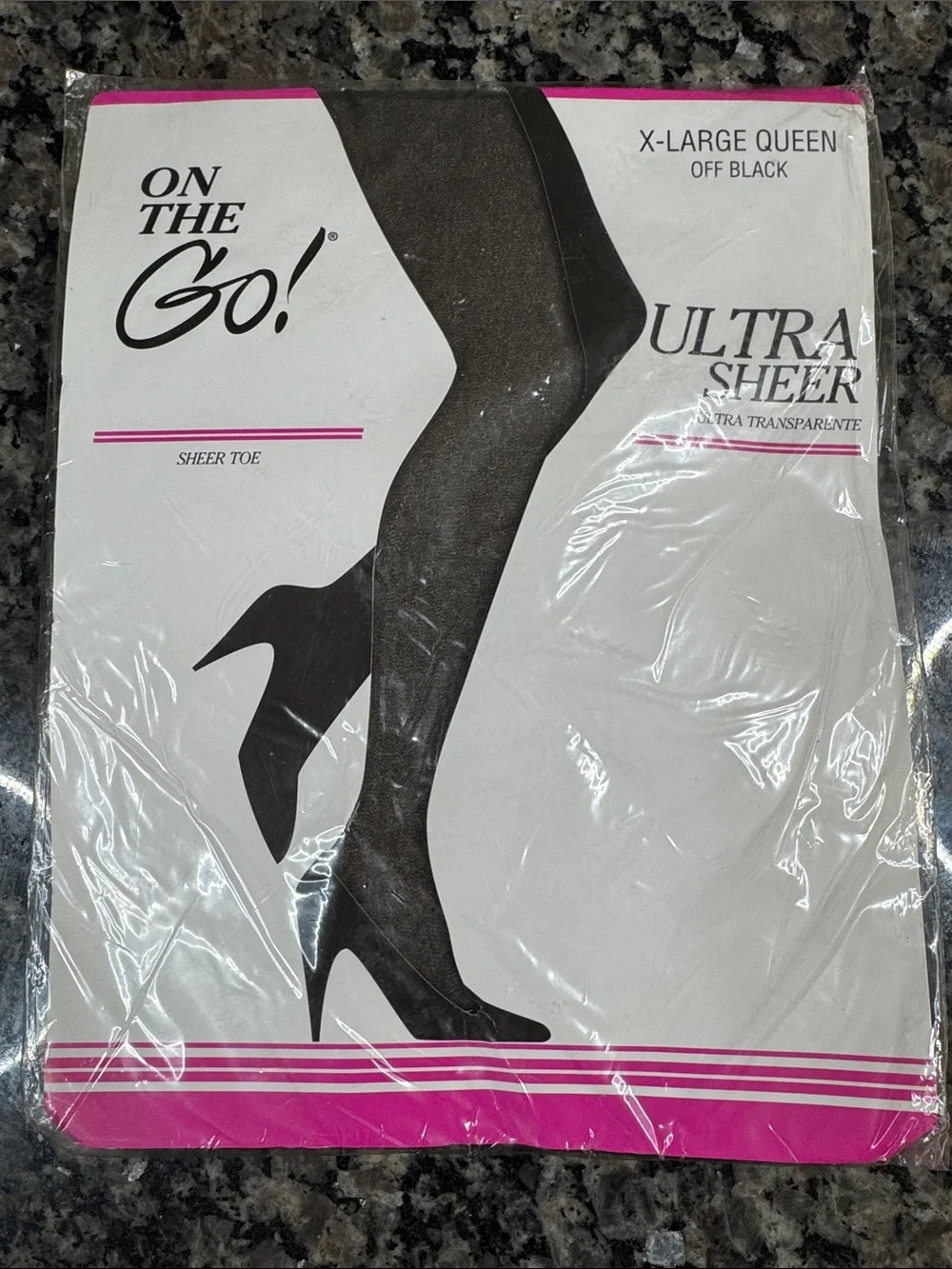 Ultra Sheer Hosiery - Off Black (X-Large Queen)